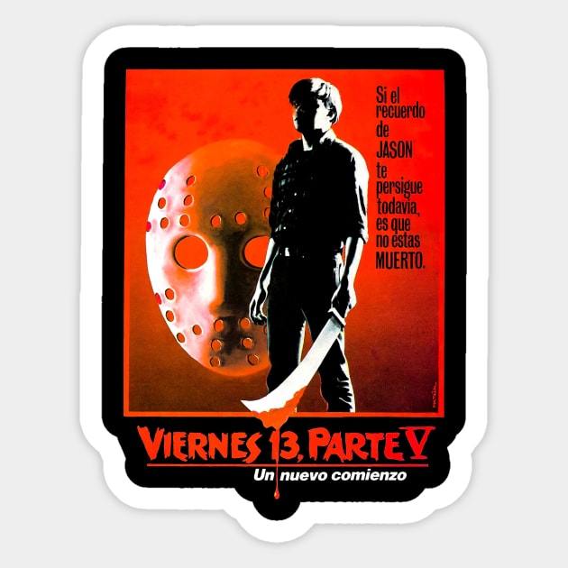 Friday the 13th: A New Beginning Sticker by pizowell